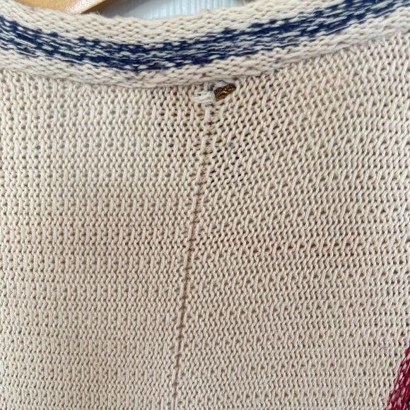 Curations Caravan Sweater Knit Vest Oatmeal Xl Boho Beachy Lagenlook - Picture 6 of 9